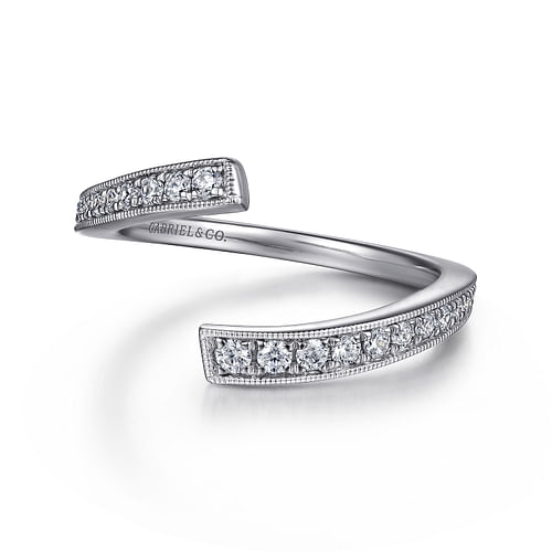 14K White Gold Diamond Matching Wedding Band