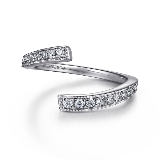 Gabriel - 14K White Gold Diamond Matching Wedding Band