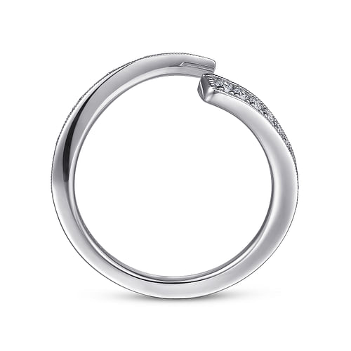 14K White Gold Diamond Matching Wedding Band
