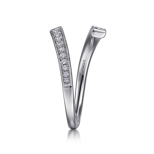 14K White Gold Diamond Matching Wedding Band