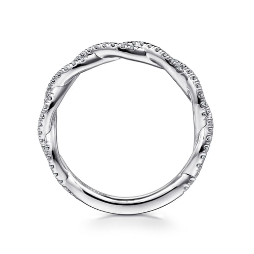 14K White Gold Diamond Matching Wedding Band