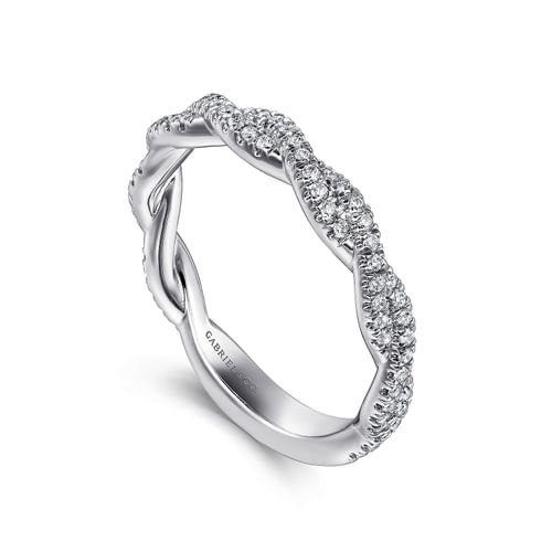 14K White Gold Diamond Matching Wedding Band