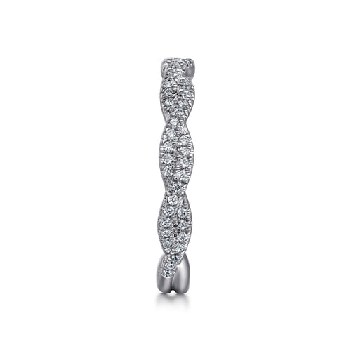 14K White Gold Diamond Matching Wedding Band