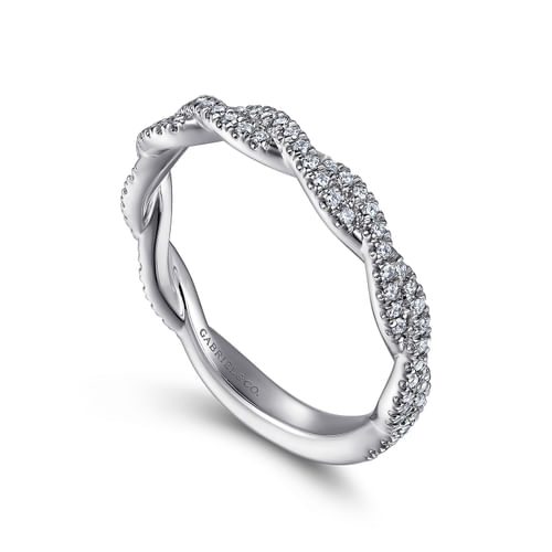 14K White Gold Diamond Matching Wedding Band