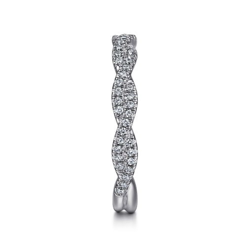 14K White Gold Diamond Matching Wedding Band