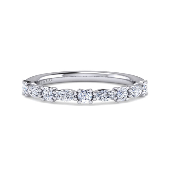 Gabriel - 14K White Gold Diamond Matching Wedding Band