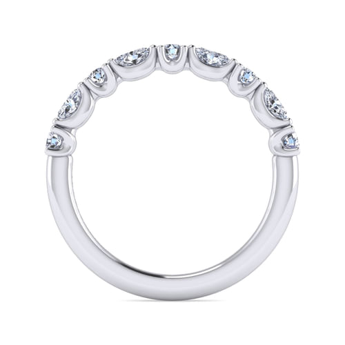 14K White Gold Diamond Matching Wedding Band