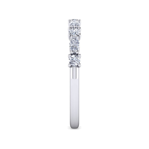 14K White Gold Diamond Matching Wedding Band