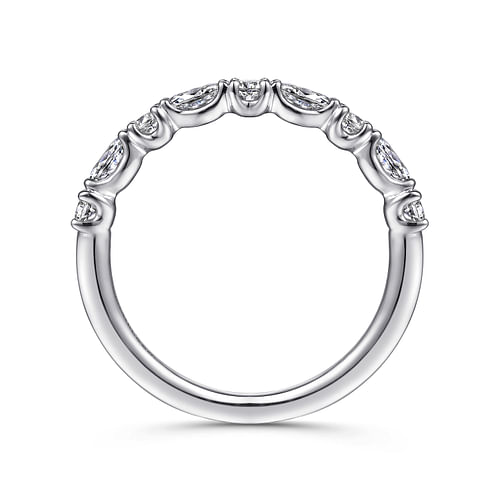 14K White Gold Diamond Matching Wedding Band