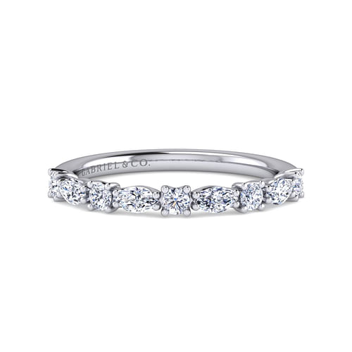 14K White Gold Diamond Matching Wedding Band