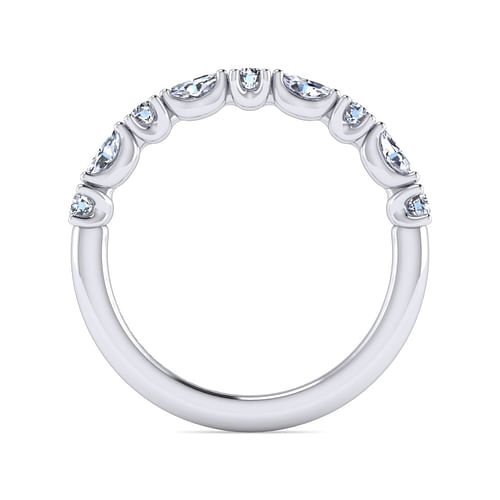 14K White Gold Diamond Matching Wedding Band