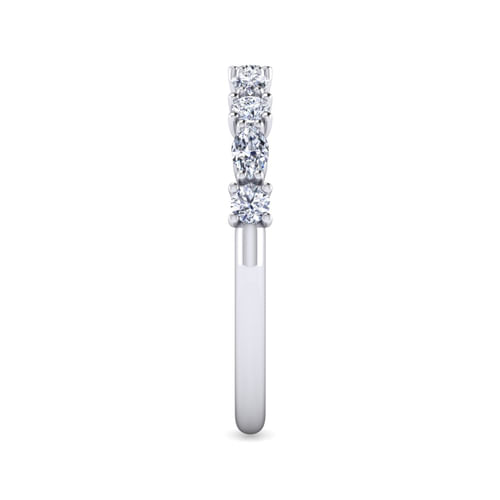 14K White Gold Diamond Matching Wedding Band