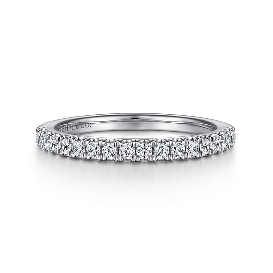 Gabriel - 14K White Gold Diamond Matching Wedding Band