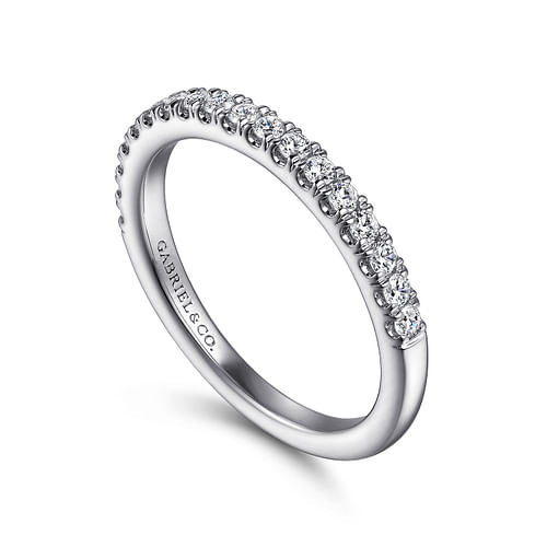 14K White Gold Diamond Matching Wedding Band