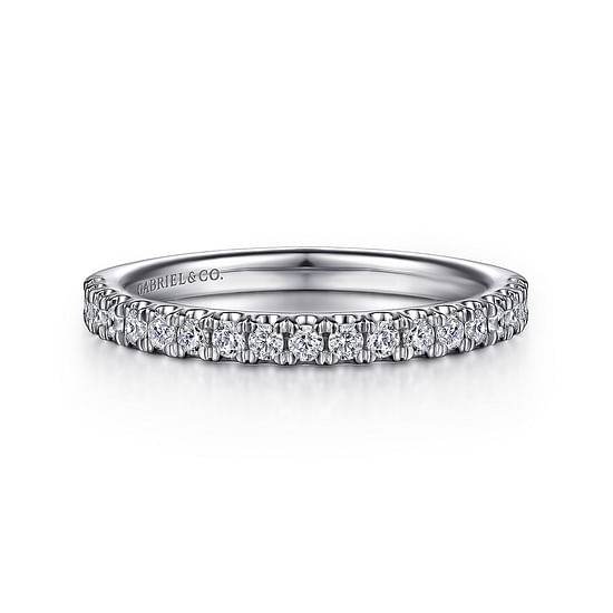 Gabriel - 14K White Gold Diamond Matching Wedding Band