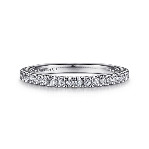 14K White Gold Diamond Matching Wedding Band