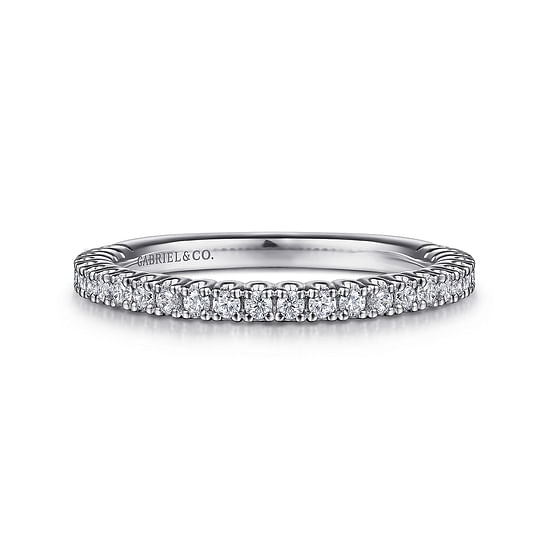 Gabriel - 14K White Gold Diamond Matching Wedding Band