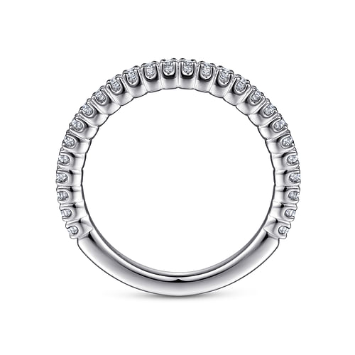 14K White Gold Diamond Matching Wedding Band