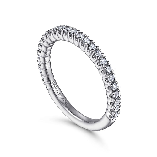 14K White Gold Diamond Matching Wedding Band