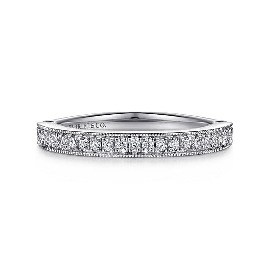 Gabriel - 14K White Gold Diamond Matching Wedding Band
