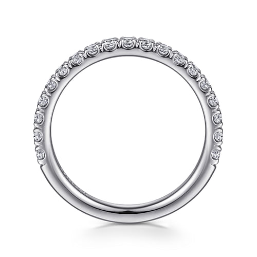 14K White Gold Diamond Matching Wedding Band