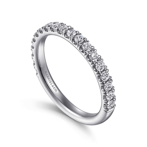 14K White Gold Diamond Matching Wedding Band