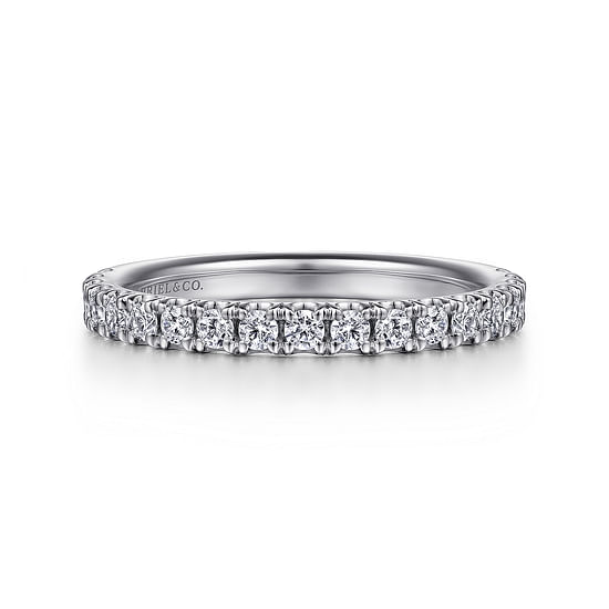 Gabriel - 14K White Gold Diamond Matching Wedding Band