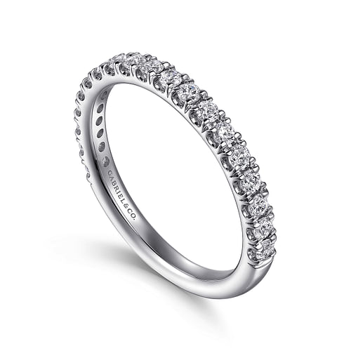 14K White Gold Diamond Matching Wedding Band