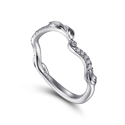 14K White Gold Diamond Matching Wedding Band