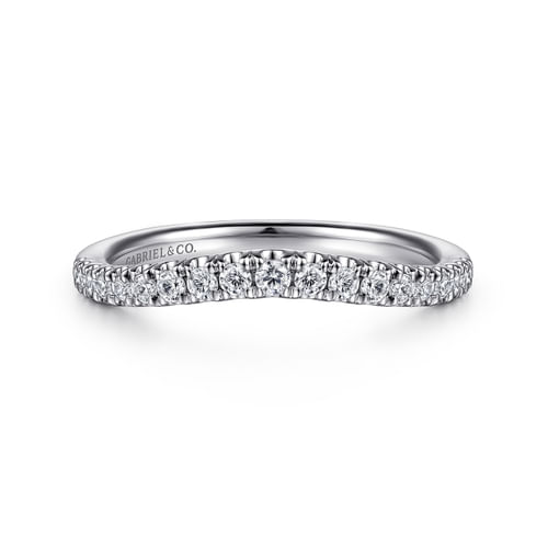 14K White Gold Diamond Matching Wedding Band