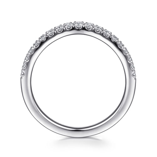 14K White Gold Diamond Matching Wedding Band