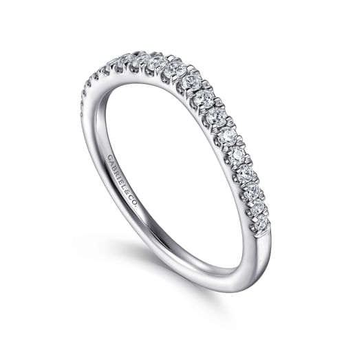 14K White Gold Diamond Matching Wedding Band