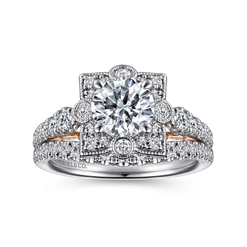 14K White Gold Diamond Matching Wedding Band