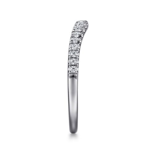 14K White Gold Diamond Matching Wedding Band