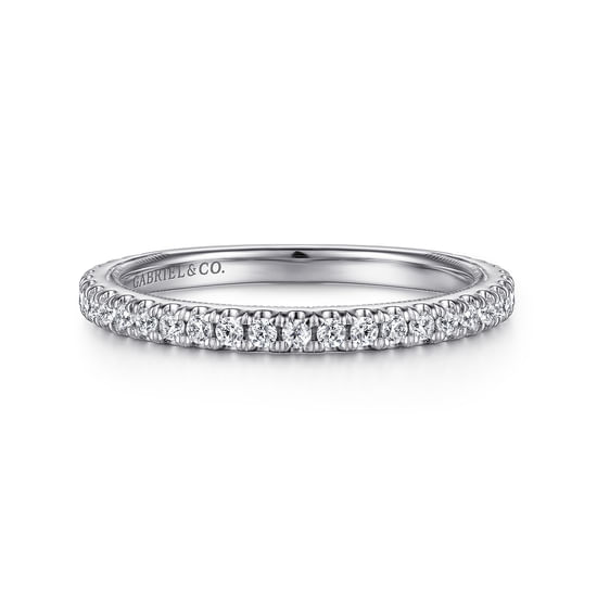 Gabriel - 14K White Gold Diamond Matching Wedding Band