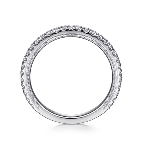 14K White Gold Diamond Matching Wedding Band