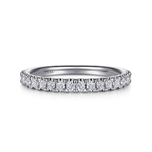 14K White Gold Diamond Matching Wedding Band