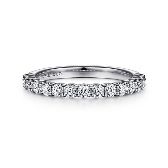 Gabriel - 14K White Gold Diamond Matching Wedding Band