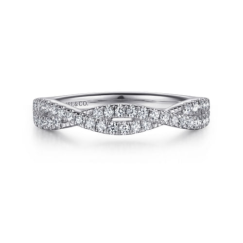 14K White Gold Diamond Matching Wedding Band