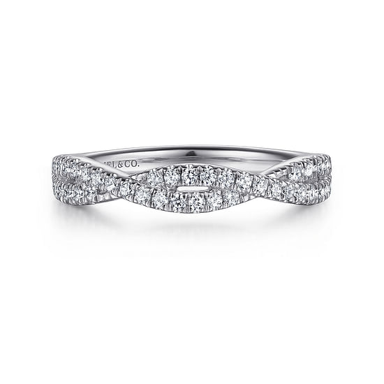 Gabriel - 14K White Gold Diamond Matching Wedding Band