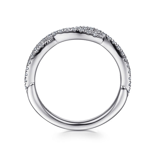 14K White Gold Diamond Matching Wedding Band