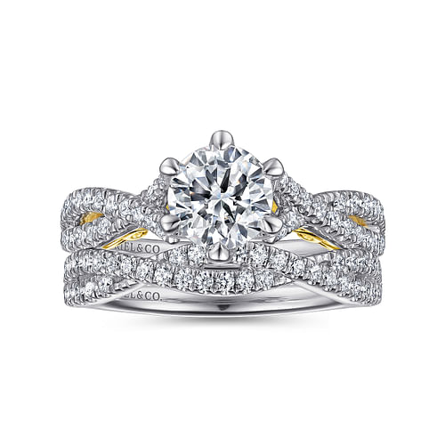 14K White Gold Diamond Matching Wedding Band