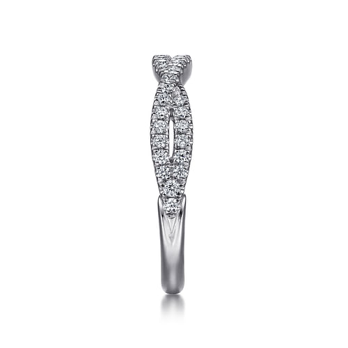 14K White Gold Diamond Matching Wedding Band