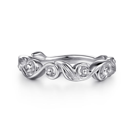 Gabriel - 14K White Gold Diamond Matching Wedding Band