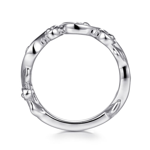 14K White Gold Diamond Matching Wedding Band