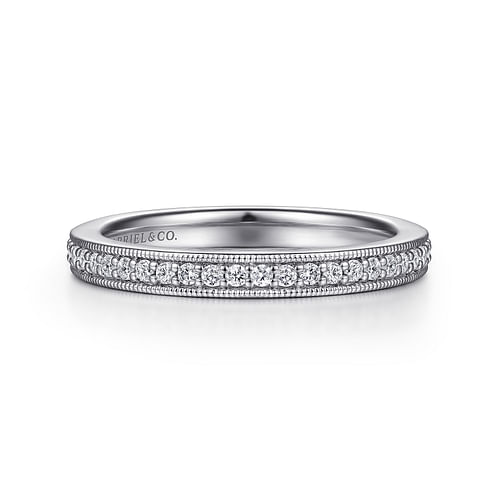 14K White Gold Diamond Matching Wedding Band