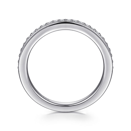 14K White Gold Diamond Matching Wedding Band