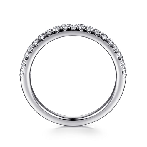 14K White Gold Diamond Matching Wedding Band
