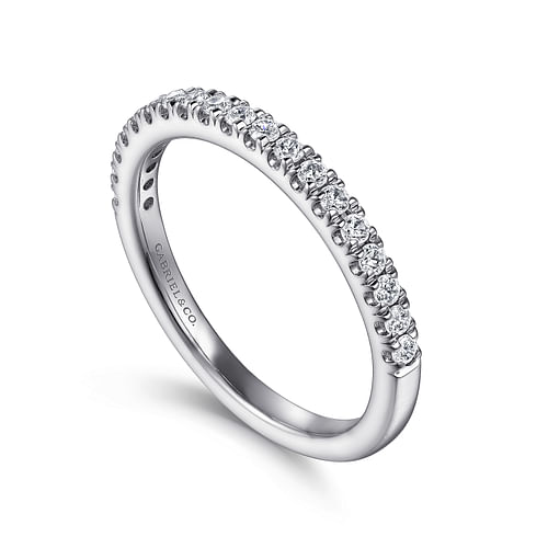 14K White Gold Diamond Matching Wedding Band