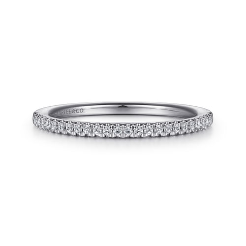 14K White Gold Diamond Matching Wedding Band